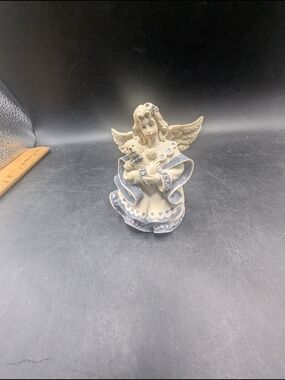 Sarahs Angels Figurine with Bear "Payton" 2002 MindSpring Studio 30852 Handmade
